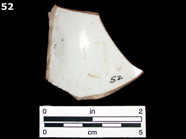 PORCELAIN, ENGLISH SOFT PASTE specimen 52 rear view
