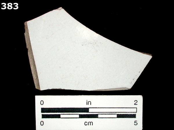 IRONSTONE, UNDECORATED specimen 383 front view