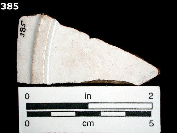 IRONSTONE, UNDECORATED specimen 385 rear view