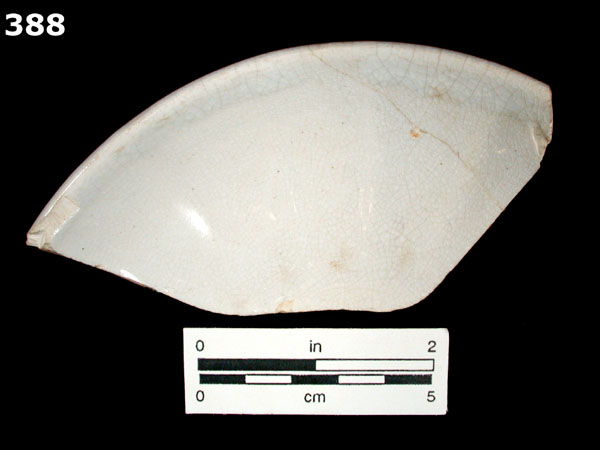 IRONSTONE, UNDECORATED specimen 388 front view