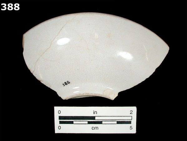IRONSTONE, UNDECORATED specimen 388 rear view