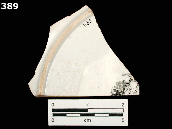 WHITEWARE, PLAIN specimen 389 rear view
