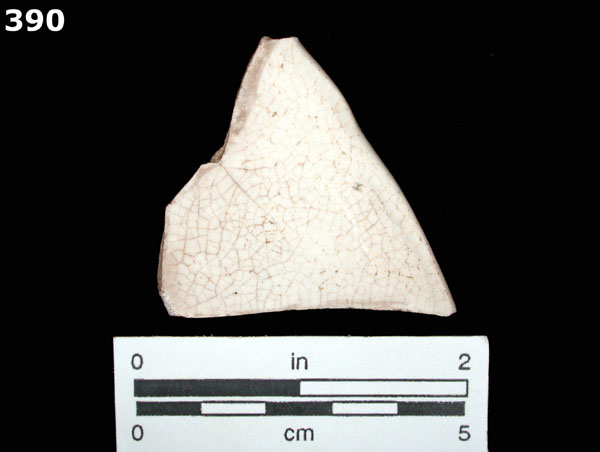 WHITEWARE, PLAIN specimen 390 