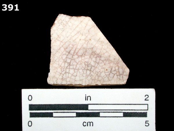 WHITEWARE, PLAIN specimen 391 