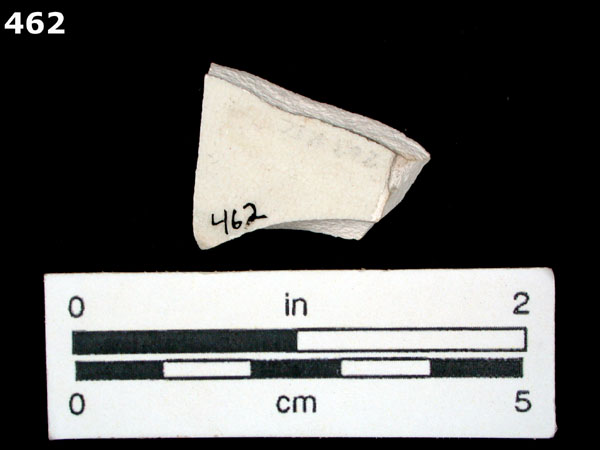 WHITEWARE, PLAIN specimen 462 rear view