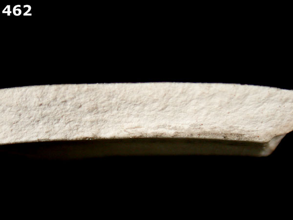 WHITEWARE, PLAIN specimen 462 side view