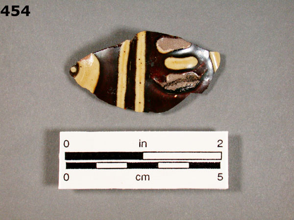 JACKFIELD-TYPE WARE specimen 454 front view