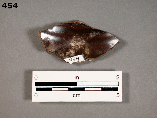 JACKFIELD-TYPE WARE specimen 454 rear view