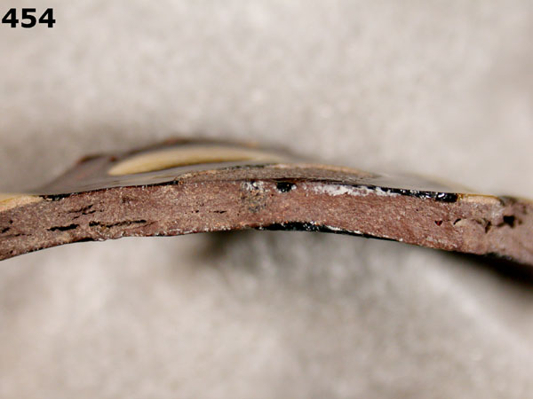 JACKFIELD-TYPE WARE specimen 454 side view
