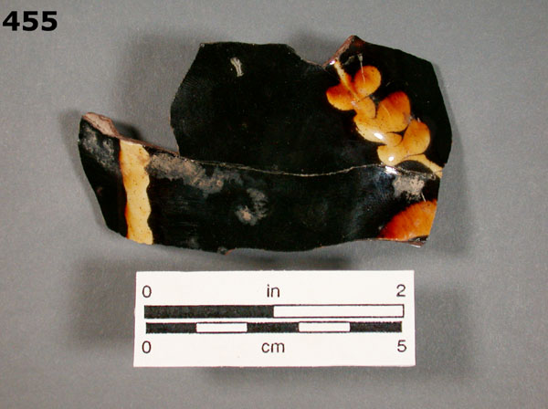 JACKFIELD-TYPE WARE specimen 455 front view