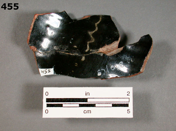 JACKFIELD-TYPE WARE specimen 455 rear view
