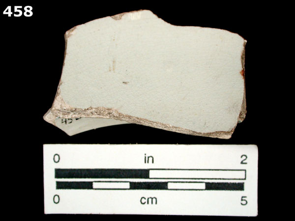 PEARLWARE, PLAIN specimen 458 