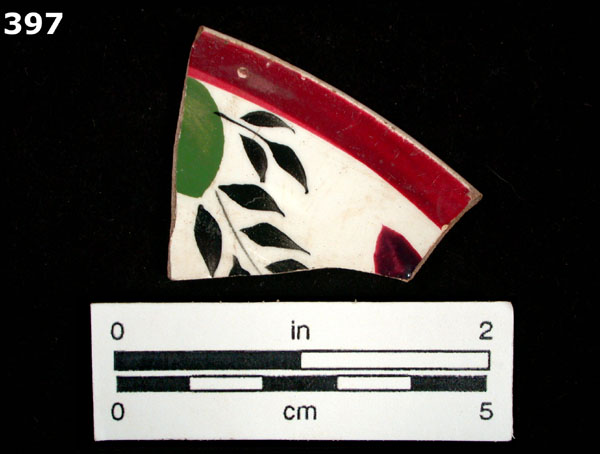 WHITEWARE, HAND PAINTED specimen 397 