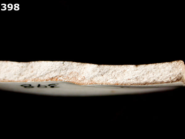 WHITEWARE, HAND PAINTED specimen 398 side view