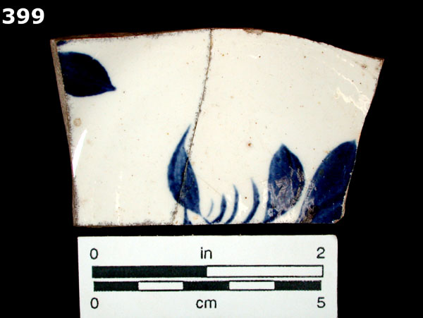 WHITEWARE, HAND PAINTED specimen 399 front view