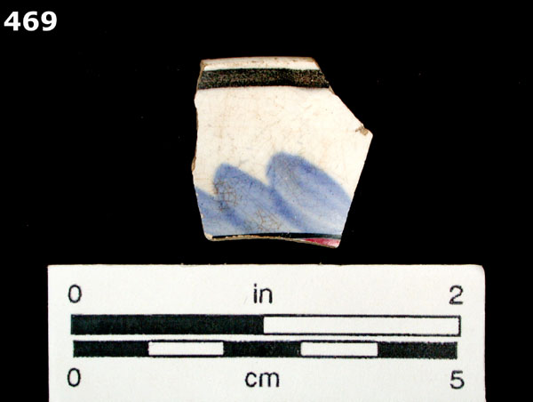 PEARLWARE, HAND PAINTED POLYCHROME, LATE specimen 469 