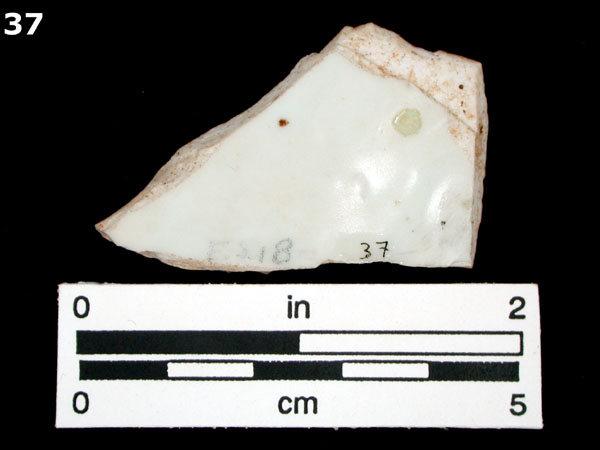 PORCELAIN, MING POLYCHROME specimen 37 rear view
