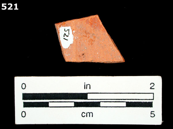 ORANGE MICACEOUS specimen 521 rear view