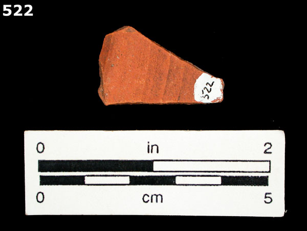 ORANGE MICACEOUS specimen 522 rear view