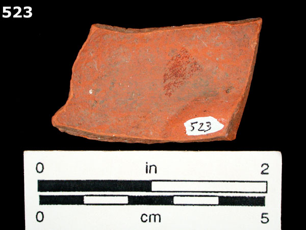 ORANGE MICACEOUS specimen 523 rear view