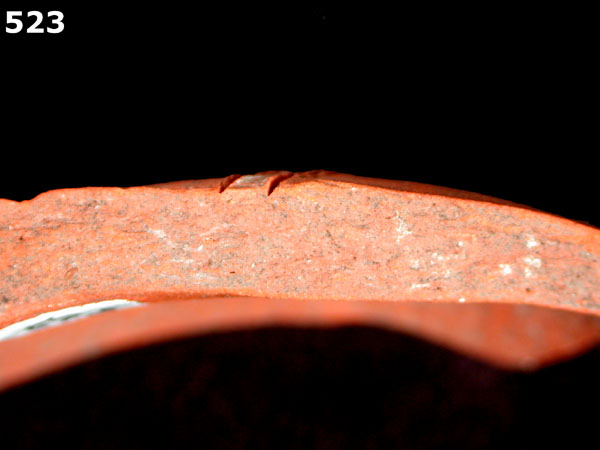 ORANGE MICACEOUS specimen 523 side view