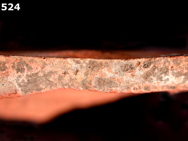 ORANGE MICACEOUS specimen 524 side view