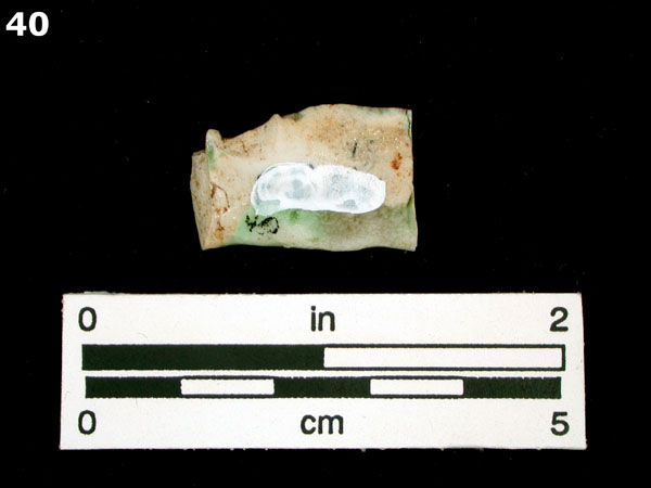 PORCELAIN, MING POLYCHROME specimen 40 rear view