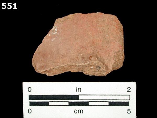 FELDSPAR-INLAID REDWARE specimen 551 front view