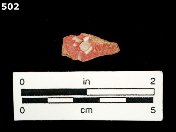 FELDSPAR-INLAID REDWARE specimen 502 front view