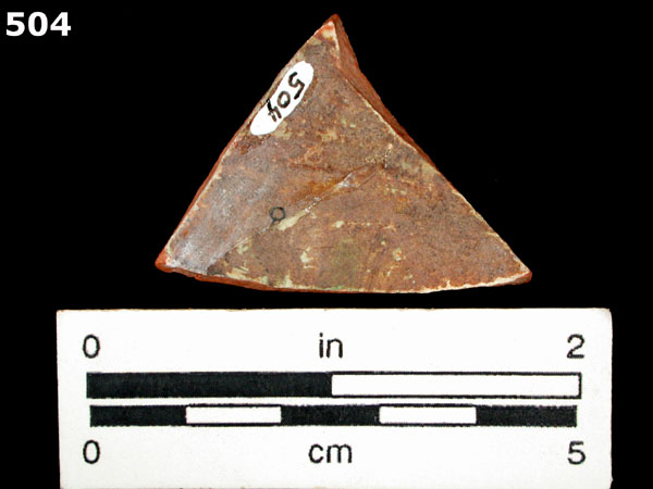 SLIPWARE, PISAN specimen 504 rear view