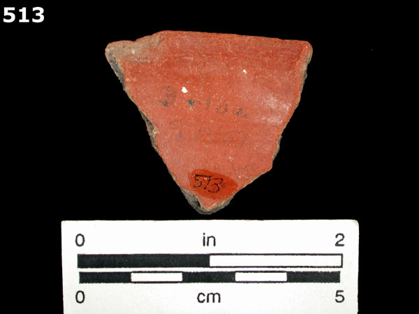 MEXICAN RED PAINTED specimen 513 rear view