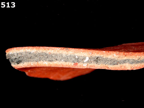 MEXICAN RED PAINTED specimen 513 side view
