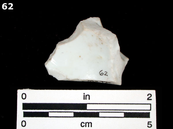 PORCELAIN, BROWN GLAZED specimen 62 rear view