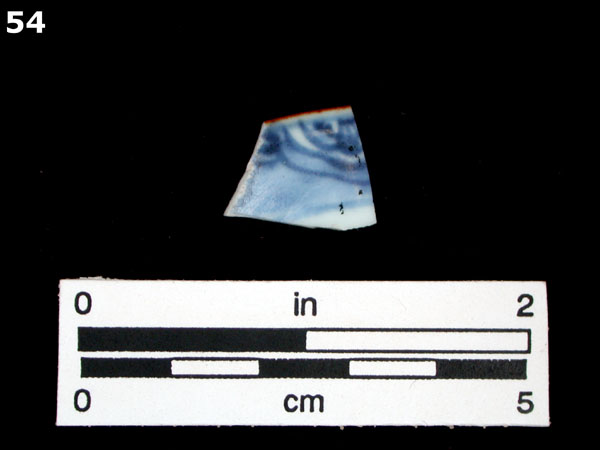 PORCELAIN, BROWN GLAZED specimen 54 front view