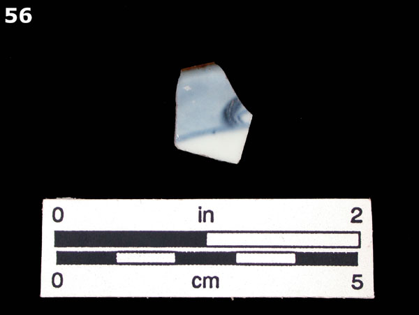 PORCELAIN, BROWN GLAZED specimen 56 front view