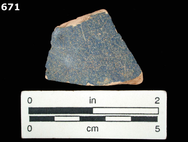 CAPARRA BLUE specimen 671 front view