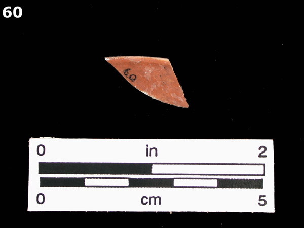 PORCELAIN, BROWN GLAZED specimen 60 rear view