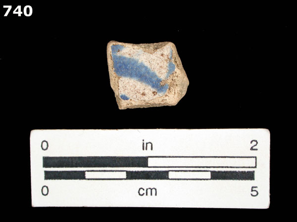 LA VEGA BLUE ON WHITE specimen 740 front view