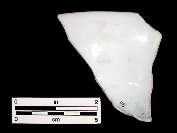 PORCELAIN, BONE CHINA specimen 78 rear view