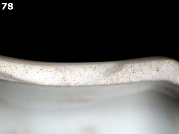 PORCELAIN, BONE CHINA specimen 78 side view