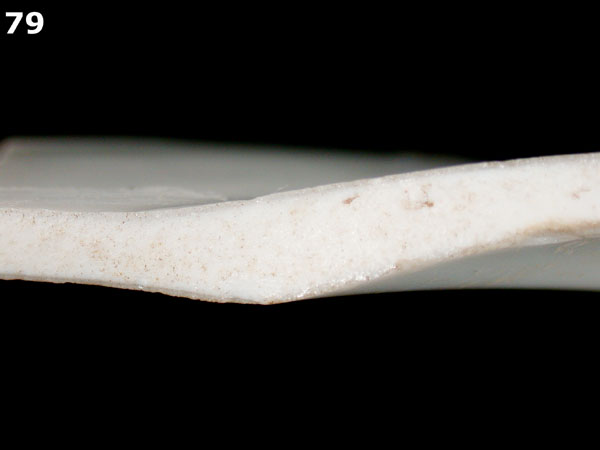 PORCELAIN, BONE CHINA specimen 79 side view