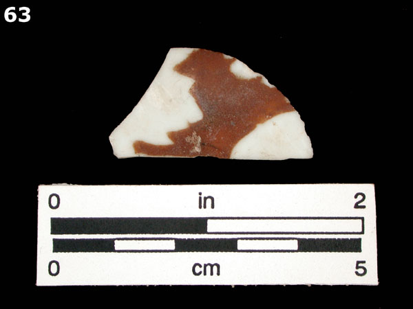 PORCELAIN, BROWN GLAZED specimen 63 
