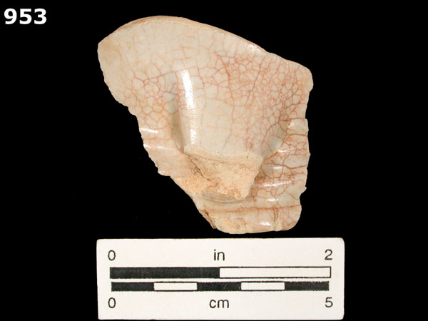 FINE WHITE MAJOLICA specimen 953 front view