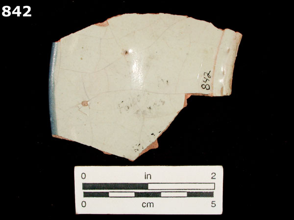 HUEJOTZINGO BLUE ON WHITE specimen 842 rear view