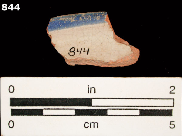 HUEJOTZINGO BLUE ON WHITE specimen 844 rear view