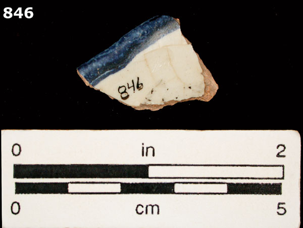 HUEJOTZINGO BLUE ON WHITE specimen 846 rear view