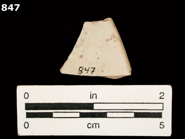 HUEJOTZINGO BLUE ON WHITE specimen 847 rear view