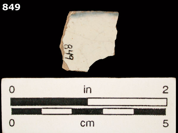 HUEJOTZINGO BLUE ON WHITE specimen 849 rear view