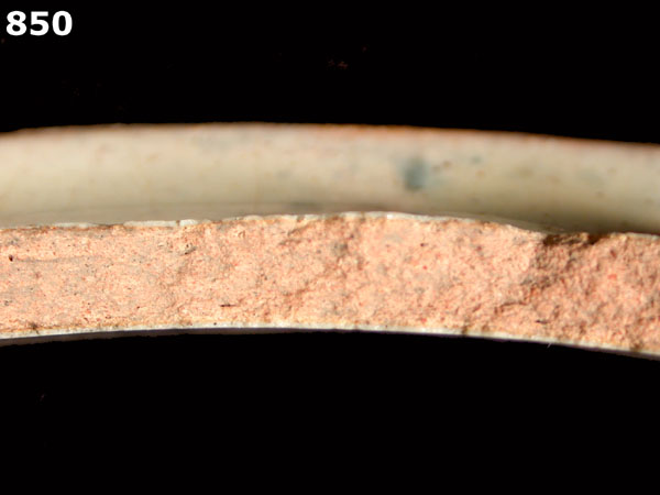 HUEJOTZINGO BLUE ON WHITE specimen 850 side view