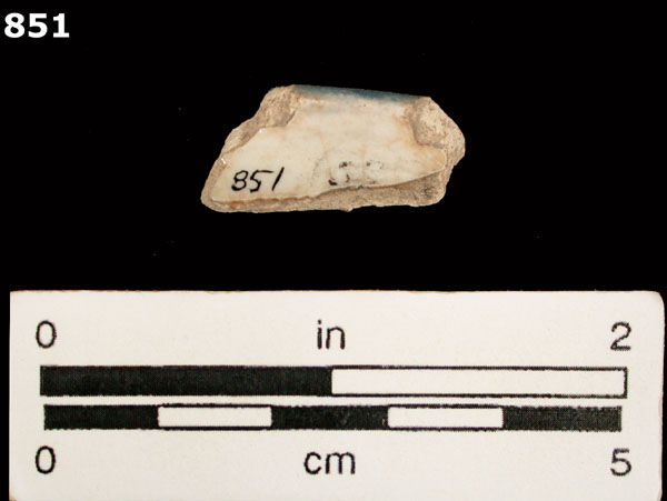 HUEJOTZINGO BLUE ON WHITE specimen 851 rear view